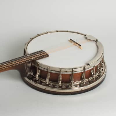 Bacon & Day  Style C Mandolin Banjo (1928), ser. #26343, original black hard shell case. image 7
