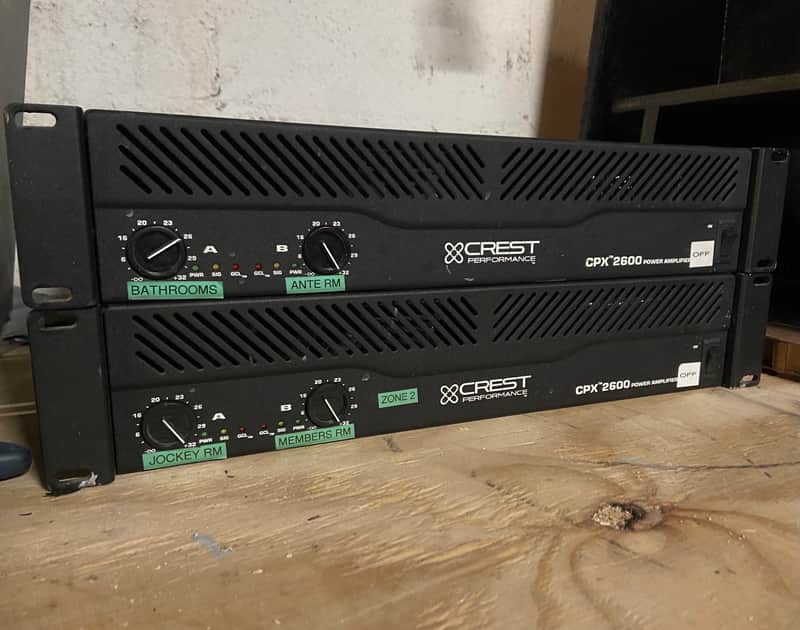 Crest Audio CPX 2600 Clean Power Amp with Crossover 2600 Watt Cpx