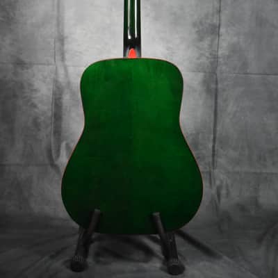 Marlin MF2-5 - Unique Vintage 80s Green Flame Top Acoustic Guitar Made In Korea image 9