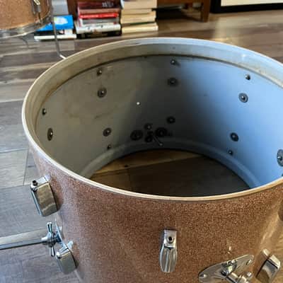 Rogers Covington-era Early 60s Drum Kit/Set - Champagne Sparkle, B&B lugs/Jasper Shells image 20