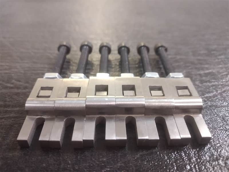 V1 Floyd Rose Saddles Approved  Replacement Set, Camel Hump  Non Fine Tuner Set used by Brad Gillis image 1
