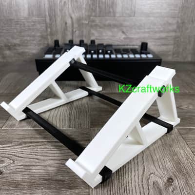 30º Angle Stand for Roland TR-6S Drum / MC-101 Groovebox - Color WHITE - by KZcraftworks - US Seller image 6