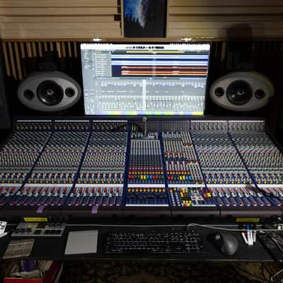 Midas Legend 3000 40 channel Console 1990's - with flight case and stand image 1