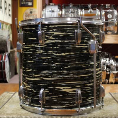 1969 Ludwig Hollywood in Black Oyster Pearl 14x22 8x12 9x13 16x16 image 11