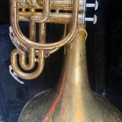 Yamaha YMP 201M Mellophone with case and mouthpiece, made in Japan image 3