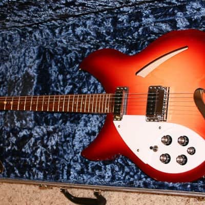 Left Handed Rickenbacker 330 2012 Fireglo image 1