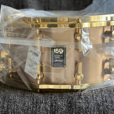 Sonor 150th Limited Cast Bronze Snare drum 8" x 14" image 2