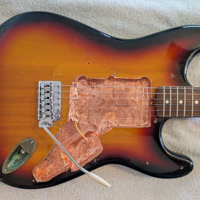 Vintage 1970's Aria (MIJ) Strat Body & Neck (Sunburst, maple neck w/rosewood fret board) image 2