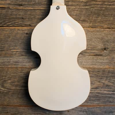 Hofner Ignition Violin Electric Guitar - Pearl White image 8