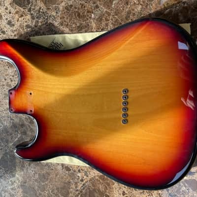 Warmoth Stratocaster Hardtail Body 2010's - Three color sunburst image 3