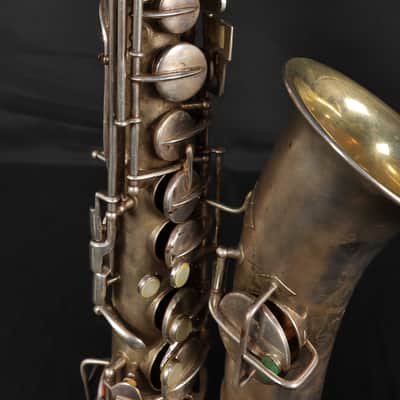 1922 Conn New Wonder Silver Plated Alto Saxophone Sax Gold Wash w/ OHSC image 8