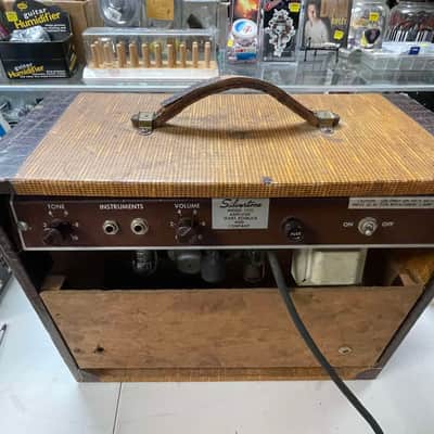 1956 Silvertone 1331 Tube Combo Amp - Tweed image 5