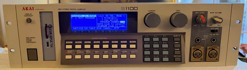 Akai S1100 MIDI Stereo Digital Sampler - OS 4.3, New OLED Display 32MB RAM, ZuluSCSI, DSP FX + SMPTE + SCSI Cards installed + Orig Parts Included image 1