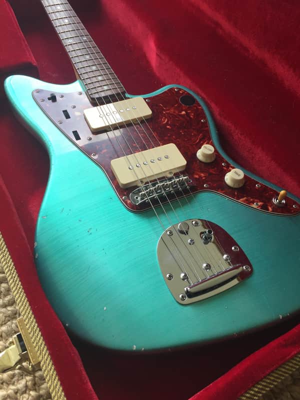 PartsMaster Jazzmaster MJT - Musicraft - Mc Nelly 2019 - Silver Green Metallic image 1