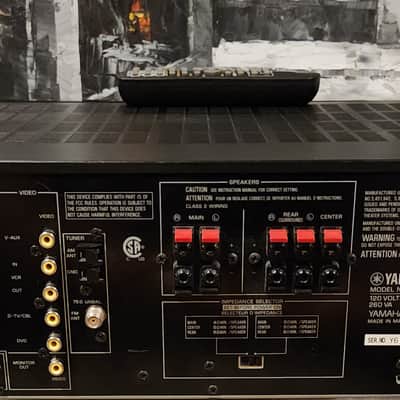 Yamaha Yamaha HTR-5540 A/V receiver with Dolby Digital, DTS, and Dolby Pro Logic II 90s - Black image 9