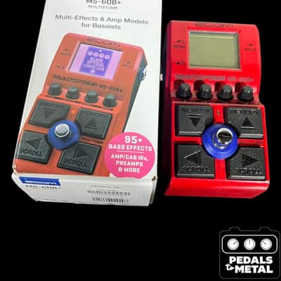 Zoom MS-60B+ MultiStomp 2024 - Present - Red - X17927 image 1