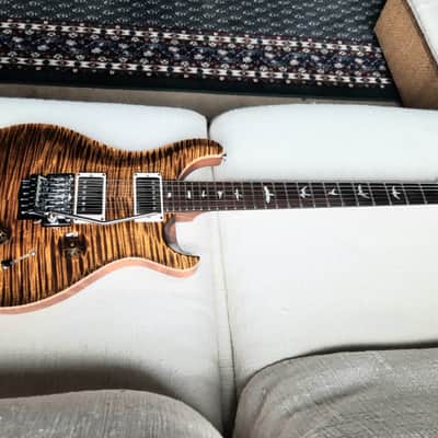 PRS Custom 24 Floyd 10 top 2014 - Black Gold Brazilian Fretboard Wood Library image 1