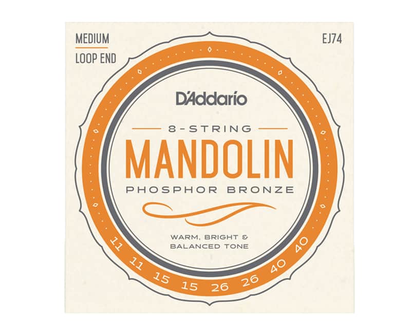 D'Addario EJ74 Medium Loop End Mandolin Strings .011-.040w image 1