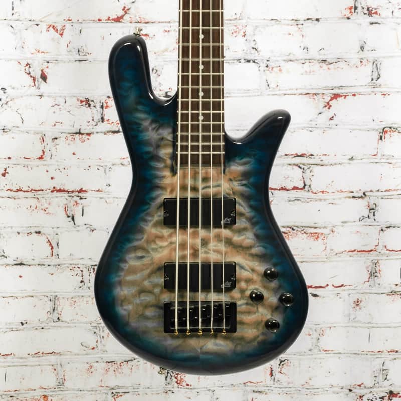 Spector - Legend5 Neck-Thru - 5-String Bass Guitar - Aged Blue