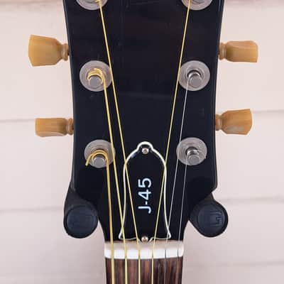GIBSON J45 DELUXE ACOUSTIC GUITAR BURST FINISH W/CASE - 1969 image 7