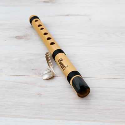 Bamboo Flute & Ebony ~ Quenacho Lupaca Key in D image 1