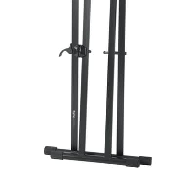 GATOR Frameworks heavy duty adjustable "X" style keyboard stand with rubberized leveling foot image 10