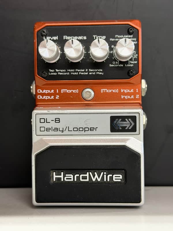 DigiTech Hardwire DL-8 Delay Looper With Box 2010s - Orange | Reverb