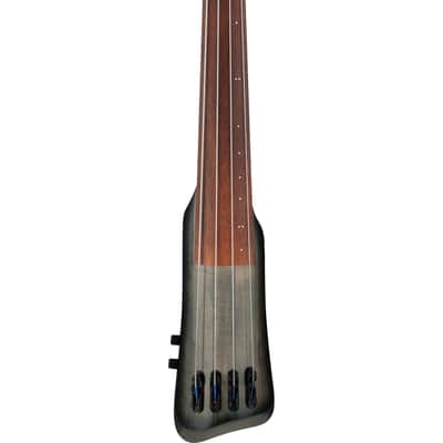 Ibanez UB804 UB Fretless Upright 4-String Bass - Black Ice Burst Low Gloss image 1