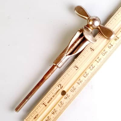 Leedy&Ludwig "L"Stamp Flat-Wing Bowtie Bass-Drum Tension T-Rods+Claws Bow-Tie US image 2