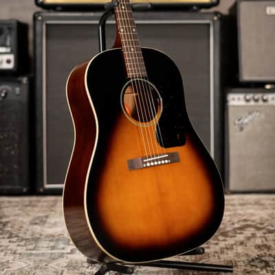 Epiphone 1942 Banner J-45 Reissue Acoustic-Electric Guitar - Vintage Sunburst with Hardshell Case image 13