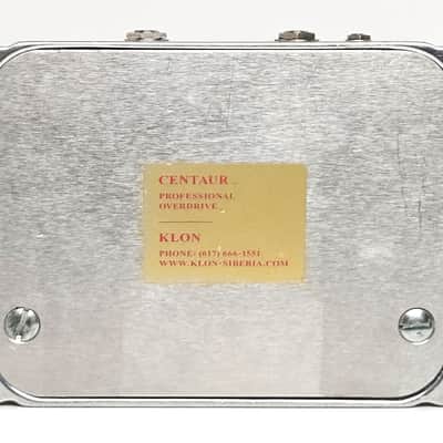 Silver Klon Centaur Professional Overdrive, Very Good Condition with Original Box and Paperwork! image 5