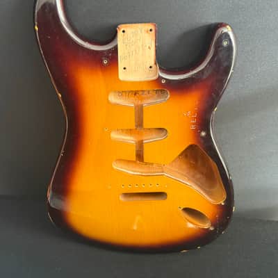 🔥 Fender Custom Shop 1957 Stratocaster Relic Body – Chocolate Burst – COA & Neck Plate 🔥 image 5