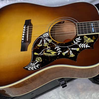 NEW! Gibson Custom Shop Hummingbird Koa/Carpathian Spruce Acoustic-Electric Guitar - Honeyburst - 4.6 lbs - Authorized Dealer! G06395 image 3