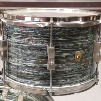 Ludwig Club Date 3pc Drum Kit Set Blue Oyster Pearl Vintage 1960's 20/14/12" image 5