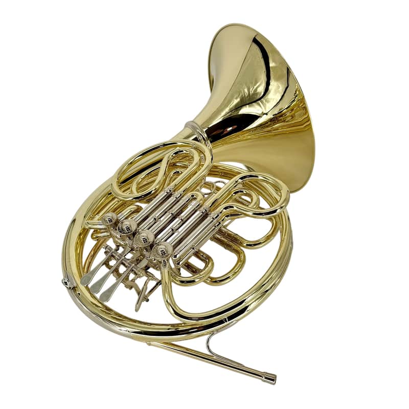 Ricco Kühn W 293 - F/Bb Double French Horn - Yellow Brass - Detachable Bell - Unlacquered Finish