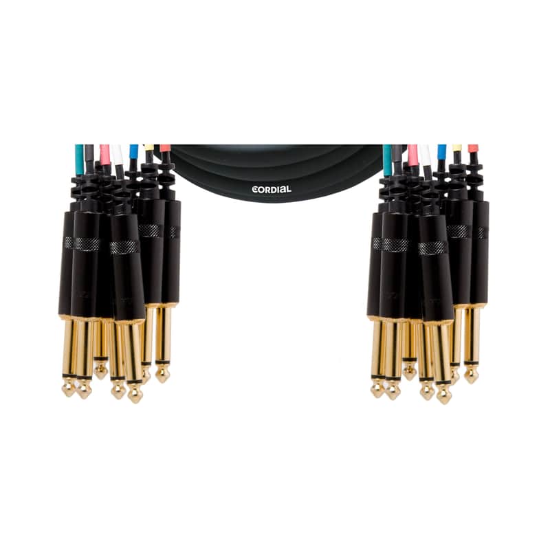 Cordial Intro Multicore Kli/Kli unsym. 8-fach, Rean Stecker, 5,0m - Analog multicore cable image 1