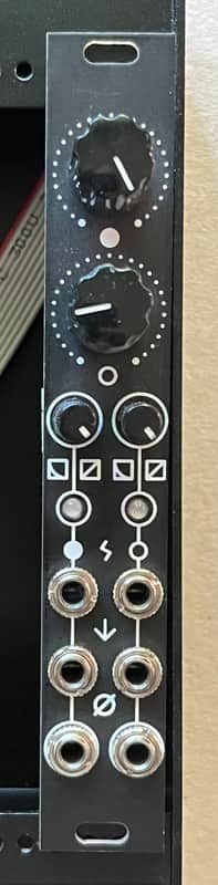 Antumbra DVCA - Dual VCA in 4HP - Micro Mutable Instruments (2ch) Veils - Black Eurorack Module image 1
