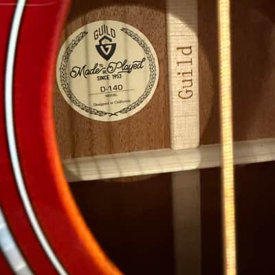 Guild Westerly Collection D-140 2023 - Present Cherry Burst image 10