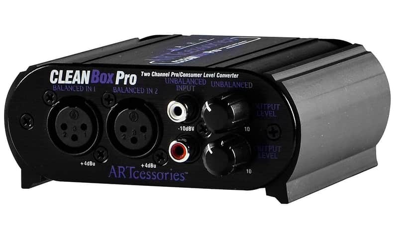 ART CLEANBox Pro Stereo Level Converter Clean-Box Balanced Unbalanced Conversion image 1