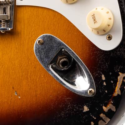 Fender Custom Shop Tropo Stratocaster Hardtail Heavy Relic - Super Faded 2 Tone Sunburst (026) image 8