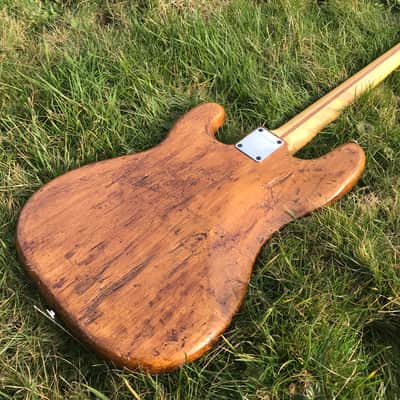 RARE 1976 Fernandes Burny FRETLESS Precision Bass + Original HARDCASE // Maple Fretboard + White Bin image 13