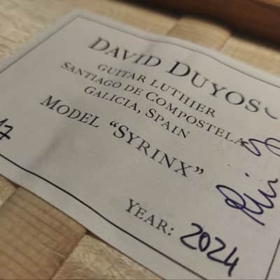 David Duyos "Syrinx" classical guitar - Spruce & Maple version 2024 - French polish image 11