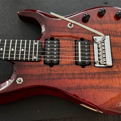 Ernie Ball Music Man JP6 BFR Koa 2012 Piezo Ebony Board image 2