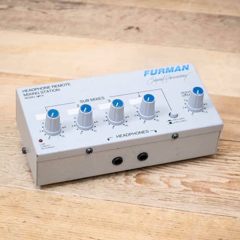 Furman HR-6 (HR6) Personal Headphone Mixing Station with Mount Monitor U287654