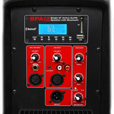 Rockville BPA12 12" Professional Powered Active 600w DJ PA Speaker w Bluetooth image 4