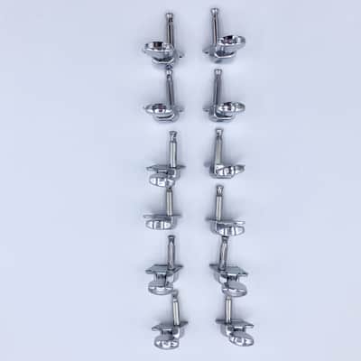 Machine Head Replacement Parts - 12 String Guitar -Chrome - 6 X 6- Unsealed backs image 6