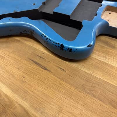 Kohlin Guitars JZ Offset replacement body Nitro Aged Lake Placid Blue Made in Sweden image 5