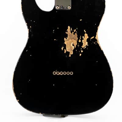 Fender Custom Shop '52 Telecaster Maple Neck Heavy Relic - Aged Black image 8
