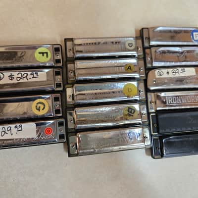 Harmonica LOT of 15~Hohner, Lee Oskar, Blues Harp image 6