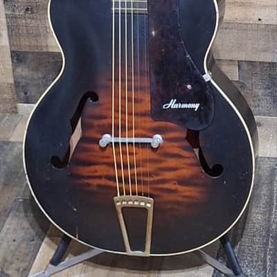1937 Harmony F-Hole Archtop W/ Mini-Snakehead Headstock (Gibson L-50) image 2